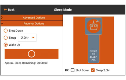 SLEEP MODE for the Spektrum AR20410T 20-Channel PowerSafe Telemetry Receiver