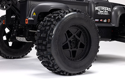 dBOOTS BACKFLIP TIRES for the BARRMA NOTORIOUS 6S