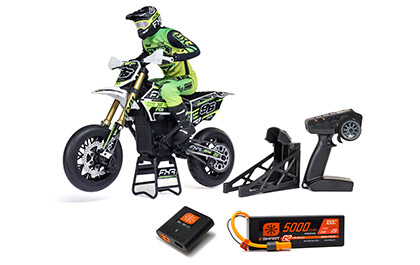 READY-TO-RUN for the Losi 1/4 Promoto-SM FXR Supermoto RTR RC Motorcycle